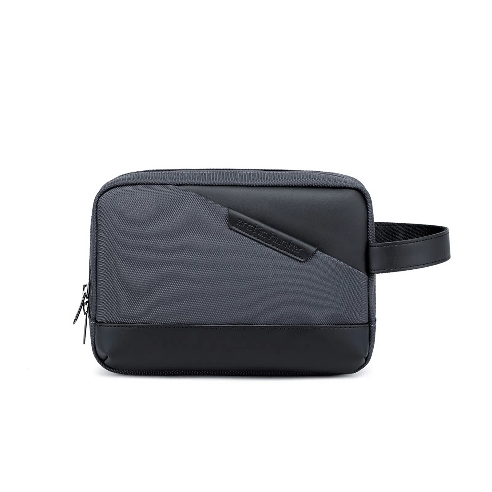 北极猎人 时尚简约轻便日常通勤休闲防泼水 涤纶 手提包手拿包 男款 黑色/蓝色/灰色