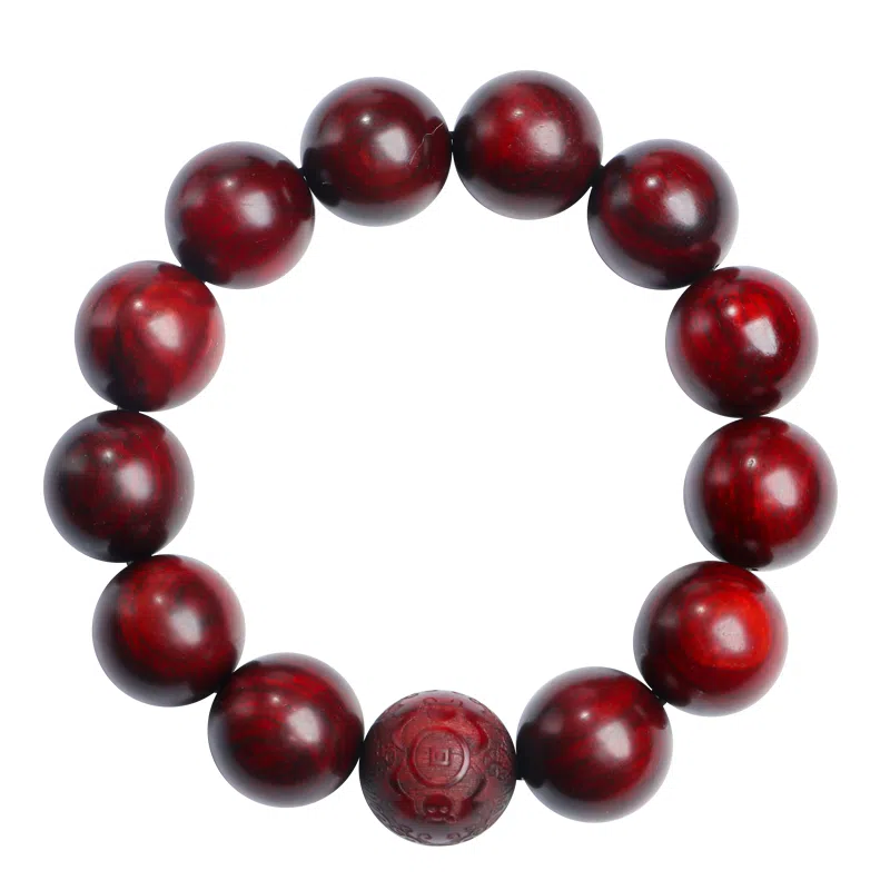 木盛缘 高油高密佛珠 小叶紫檀 手串 男女同款情侣款