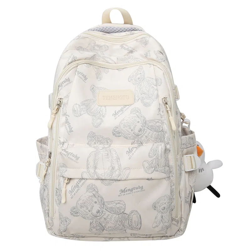 行途 小熊休闲时尚背包 尼龙 双肩包 女款 多色