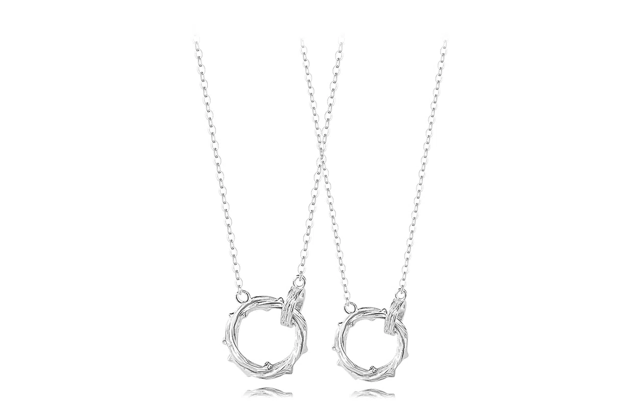 牧言 荆棘玫瑰森系气质小众设计高级感 光面立体藤蔓镂空交织花朵可调节 合金 戒指 男女同款情侣款