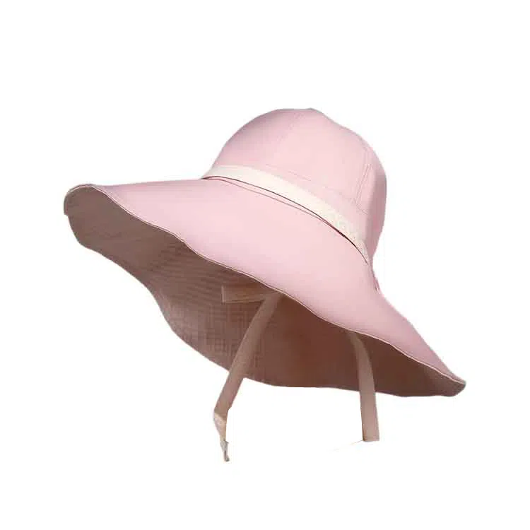 简配 空顶大帽檐防紫外线 聚酯纤维 防晒帽 女款