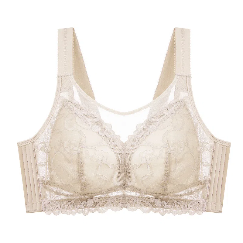 千奈美 大胸显小无钢圈上托收副乳防走光抹胸式文胸 女款