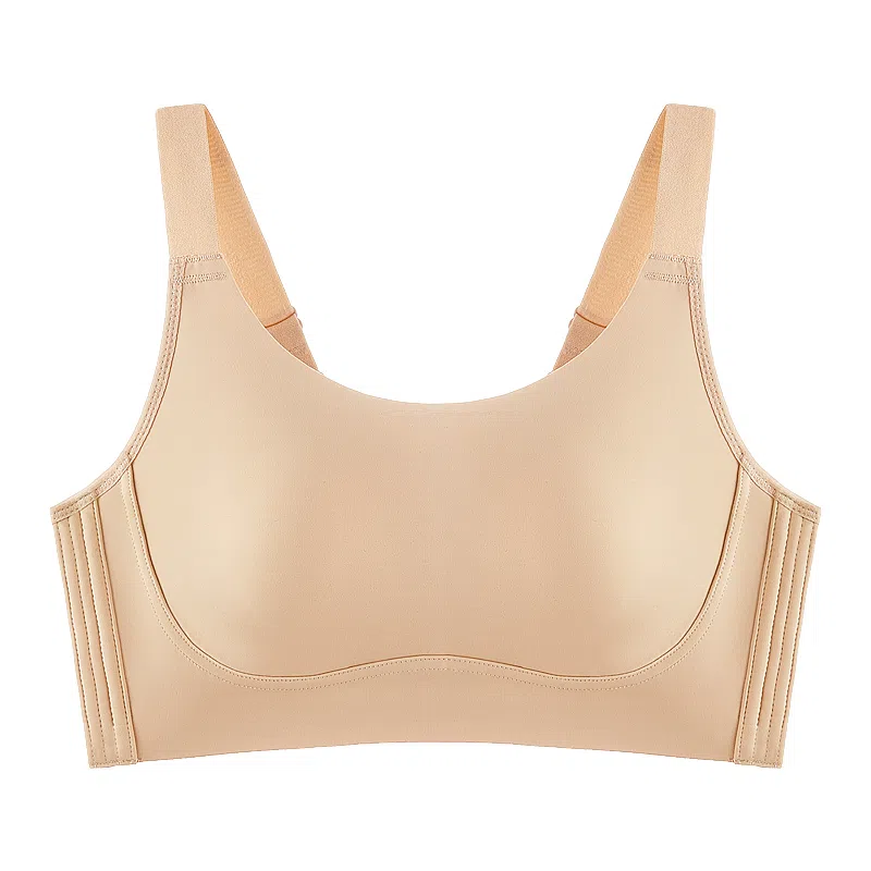 千奈美 无痕轻运动大胸显小防震收副乳调整型文胸 女款