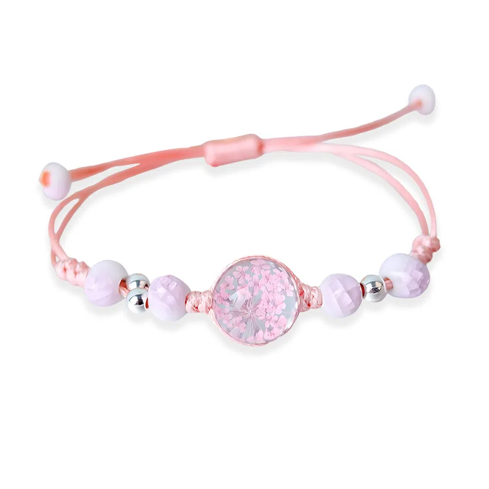 饰伴 繁星记忆运平安喜乐 如意优雅小众国风手工编织手绳 琉璃 手链 男女同款情侣款