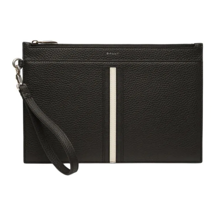 Bally Leather Clutch Black