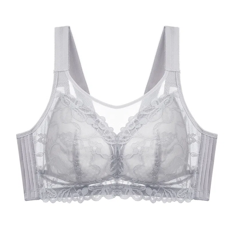 千奈美 大胸显小无钢圈上托收副乳防走光抹胸式文胸 女款