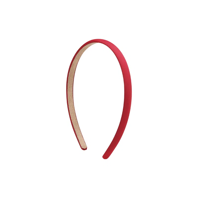芒果饰品 高级感洋气时尚简约红色高级感细边 发箍 女款