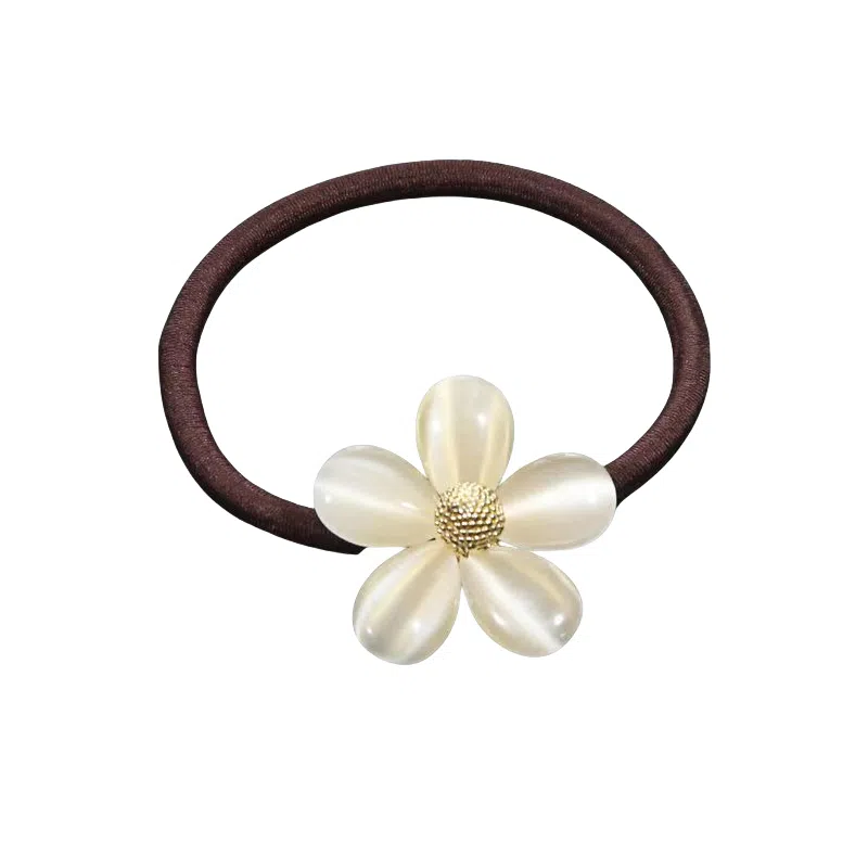 贯古今 韩国蝴蝶结超仙小花皮筋丸子头发绳扎头发 布艺 头绳 女款