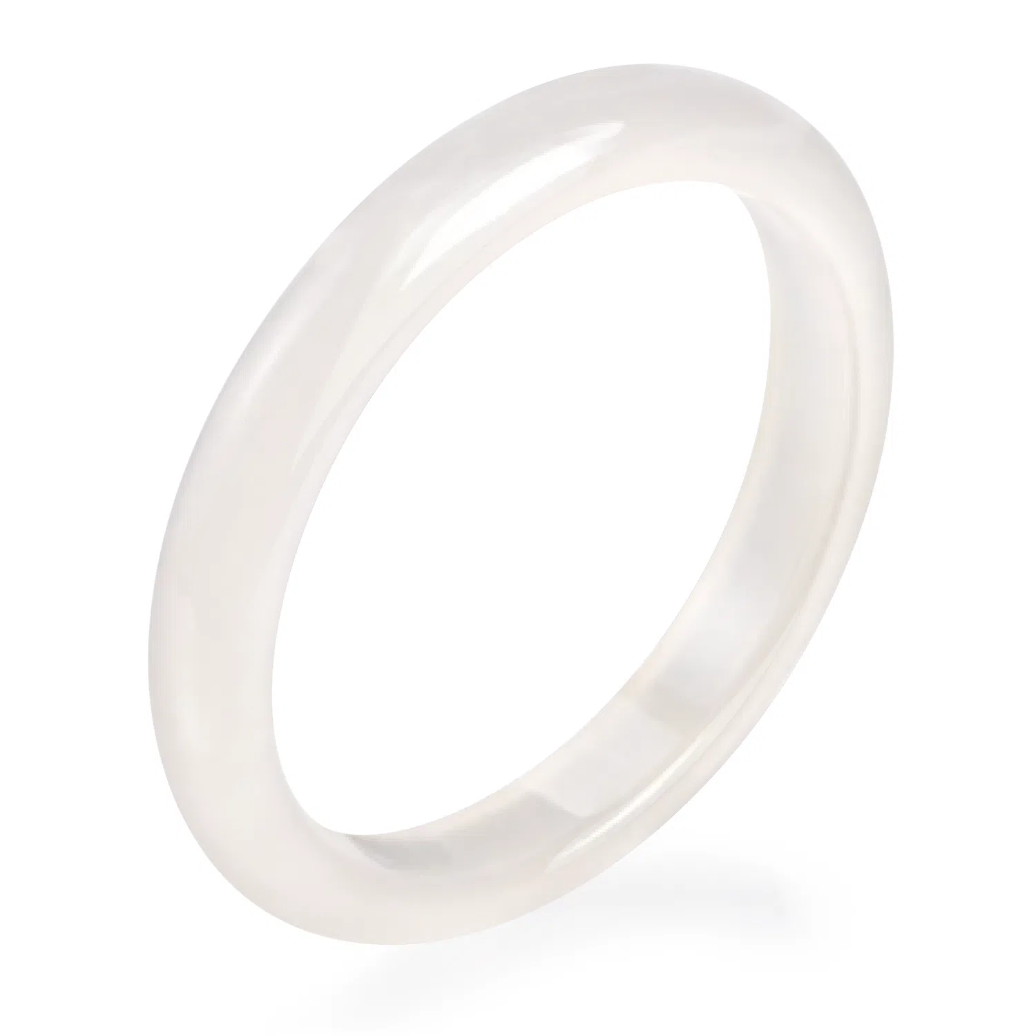 翡翠王朝 【一物一证】新中式白月光 国潮风古风清冷感玉镯汉服旗袍 玉髓 玉石手镯 女款 【属于天然性】