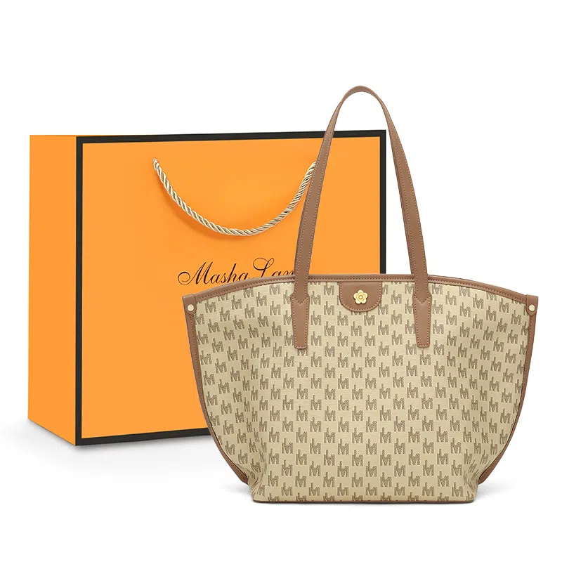 Mashalanti Printed Series Shoulder Bag Beige