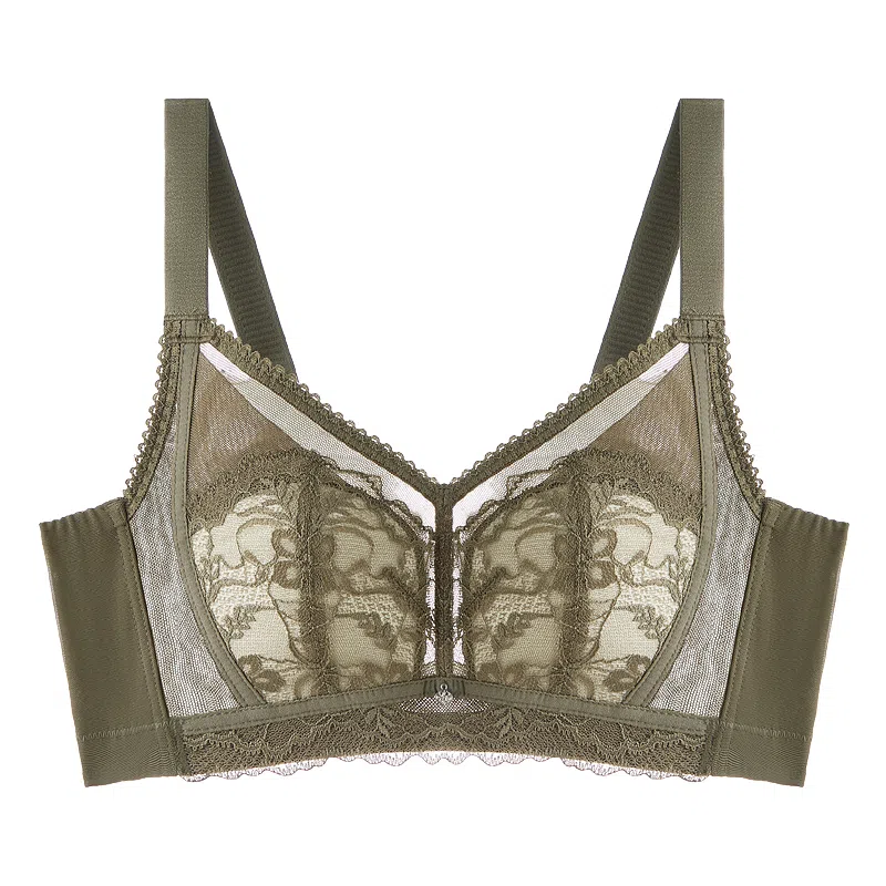 千奈美 大胸显小舒适无钢圈上托防下垂文胸 女款