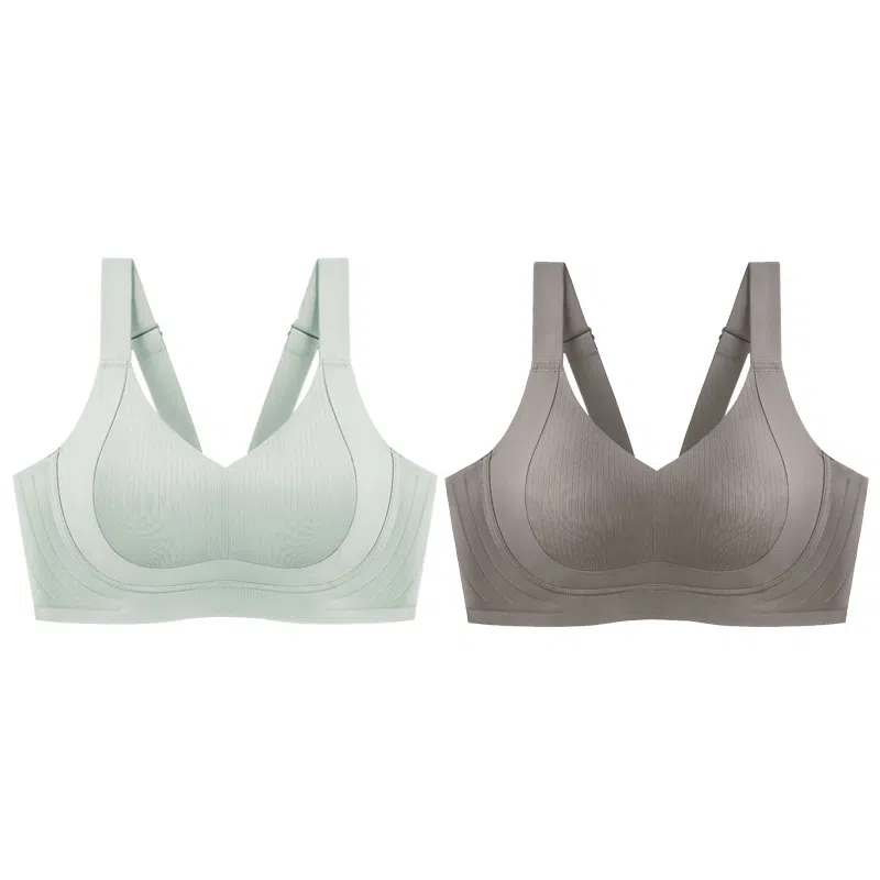 千奈美 全罩杯无痕大胸显小防下垂收副乳文胸 女款