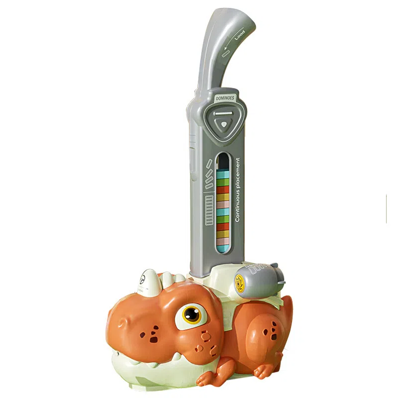 澳梦星 恐龙多米诺骨牌 积木小火车 电动 早教益智玩具