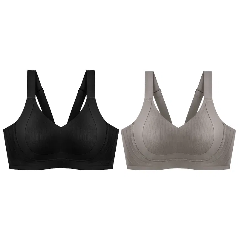 千奈美 全罩杯无痕大胸显小防下垂收副乳文胸 女款