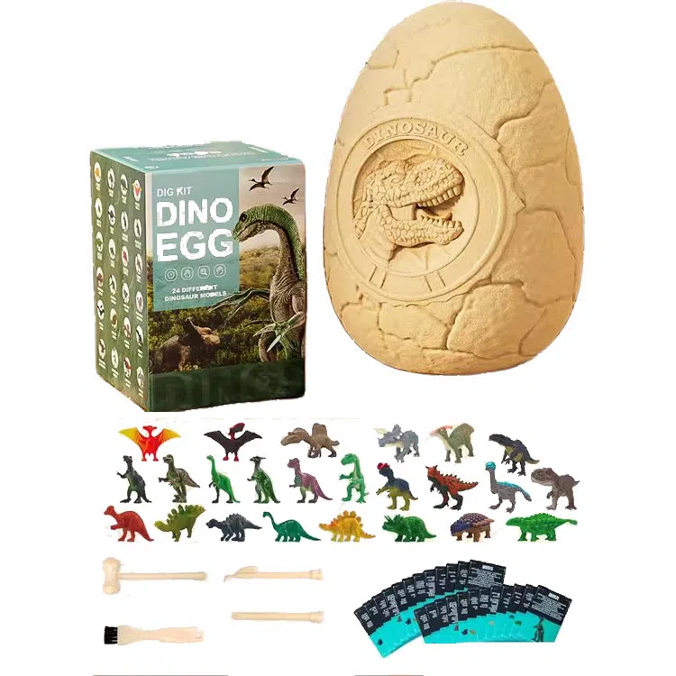 益米 考古挖掘恐龙蛋恐龙化石 玩具