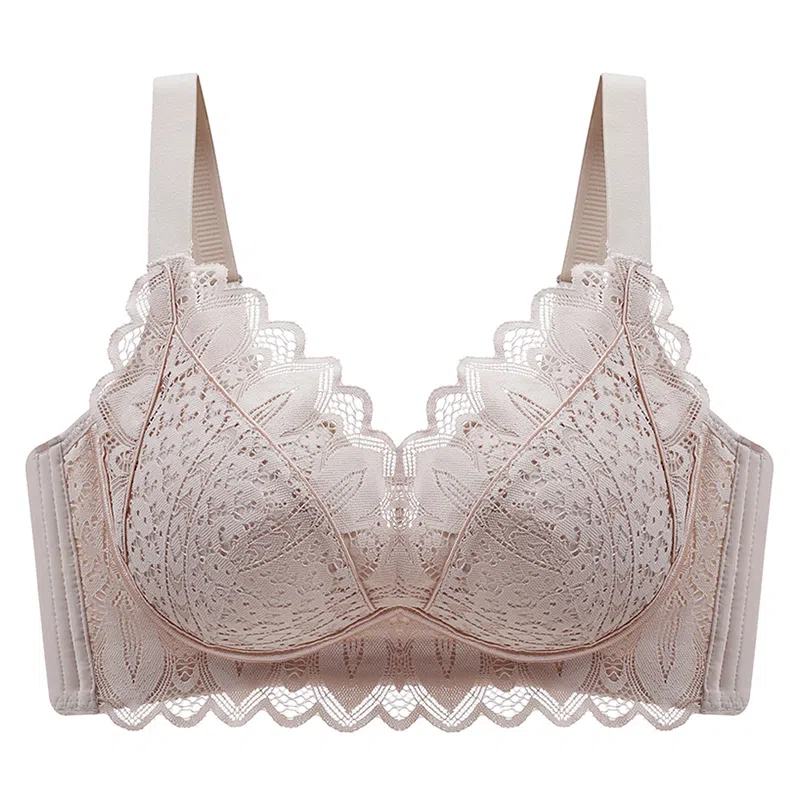 莫代尔 聚拢无钢圈蕾丝上托防下垂收副乳文胸 女款
