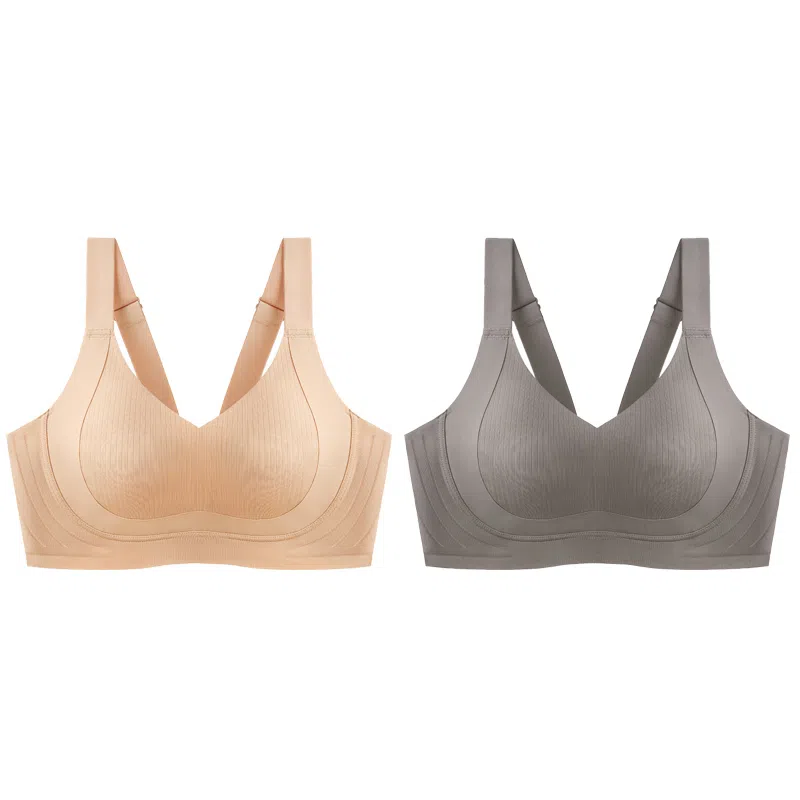 千奈美 全罩杯无痕大胸显小防下垂收副乳文胸 女款