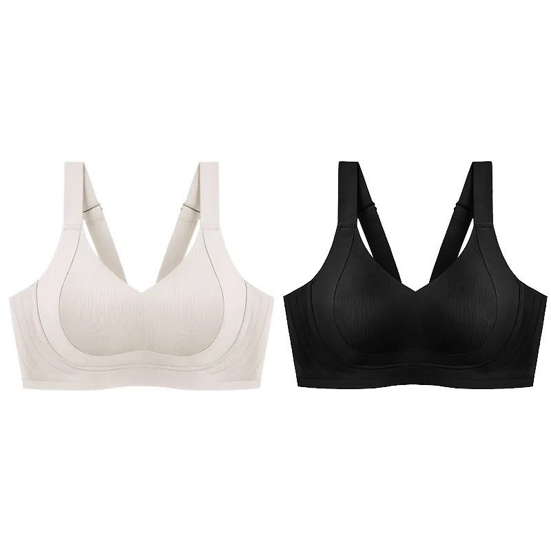 千奈美 全罩杯无痕大胸显小防下垂收副乳文胸 女款