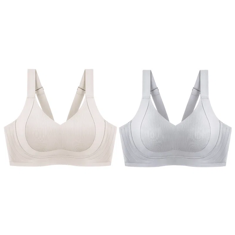 千奈美 全罩杯无痕大胸显小防下垂收副乳文胸 女款