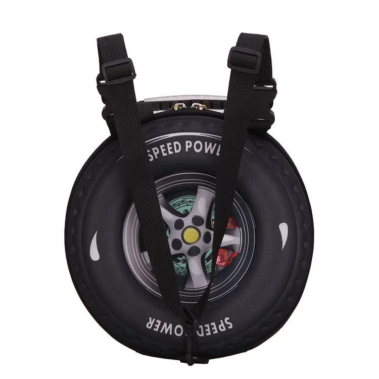Bywhich 3D Car Tire Backpack