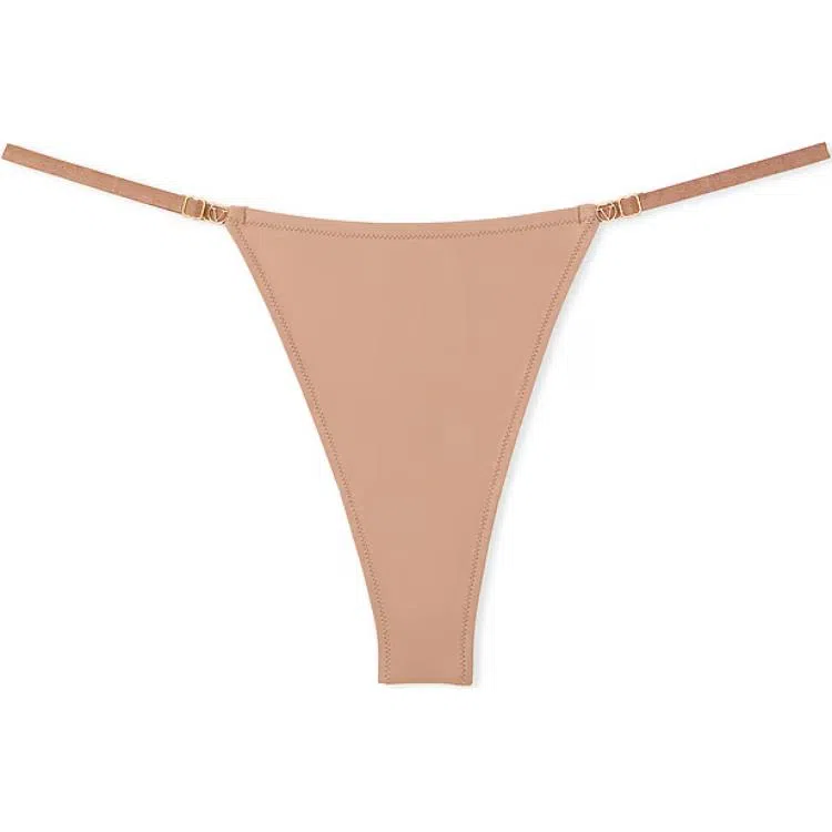 Victoria's Secret DREAM ANGELS Lace Trim Thong Panty Praline 1