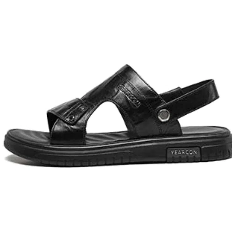 意尔康 牛皮革 舒适时尚 沙滩凉鞋 男款