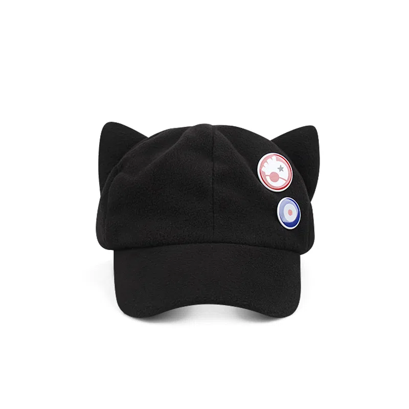 女款猫耳朵棒球帽 深顶加大加宽帽檐 春秋显脸小 秋冬适用 高品质聚酯纤维材质 时尚鸭舌帽 男女同款情侣款