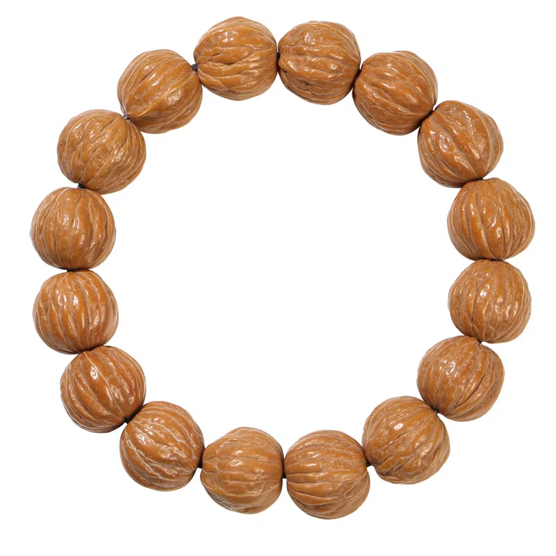 木盛缘 原生态双鳍南瓜单圈文玩 猴头核桃 手串 男女同款情侣款