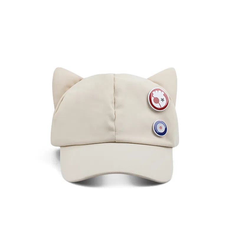 女款猫耳朵棒球帽 深顶加大加宽帽檐 春秋显脸小 秋冬适用 高品质聚酯纤维材质 时尚鸭舌帽 男女同款情侣款