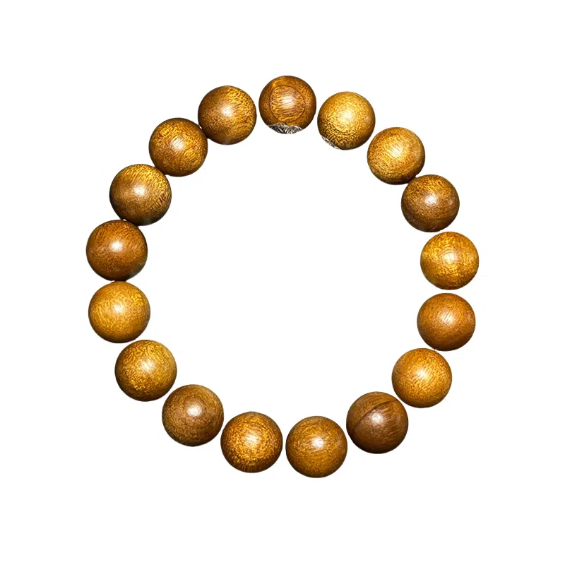 吉千年 四川阴沉木黄料 木作 手串 男女同款情侣款 金丝檀木