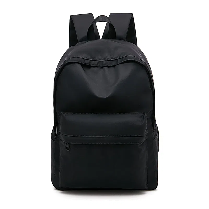 老人头 休闲运动简约百搭通勤潮流 织物 双肩包 男款 黑色