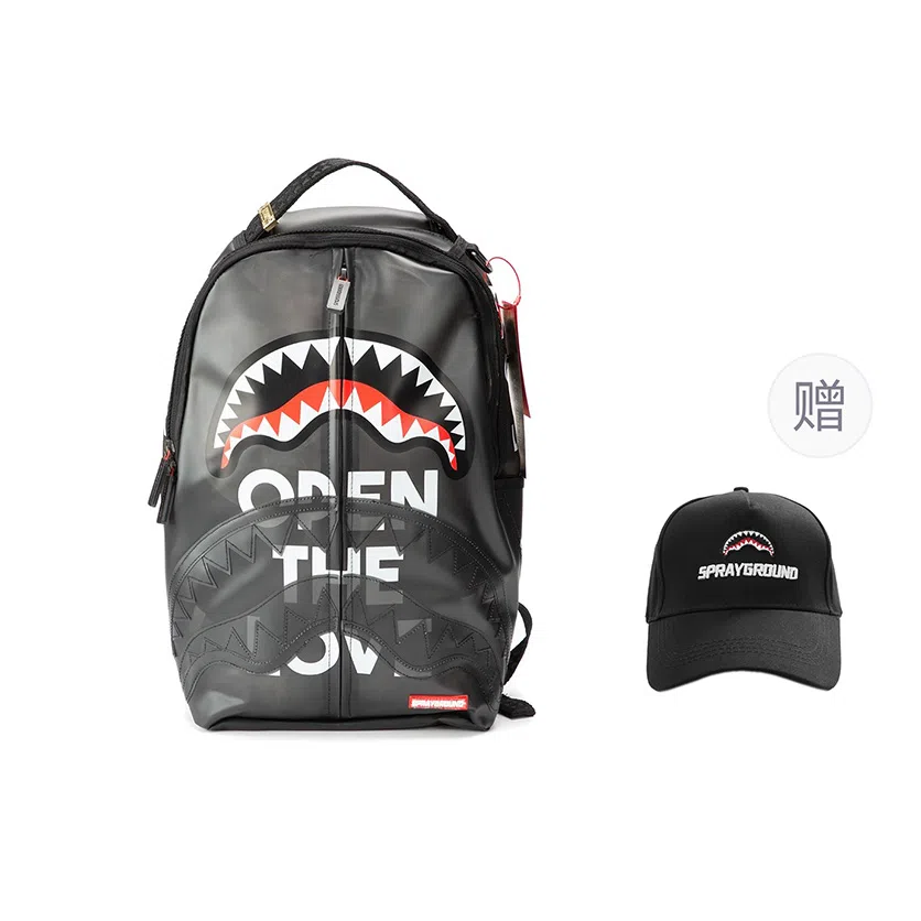 Sprayground Shark Mouth Black Backpack