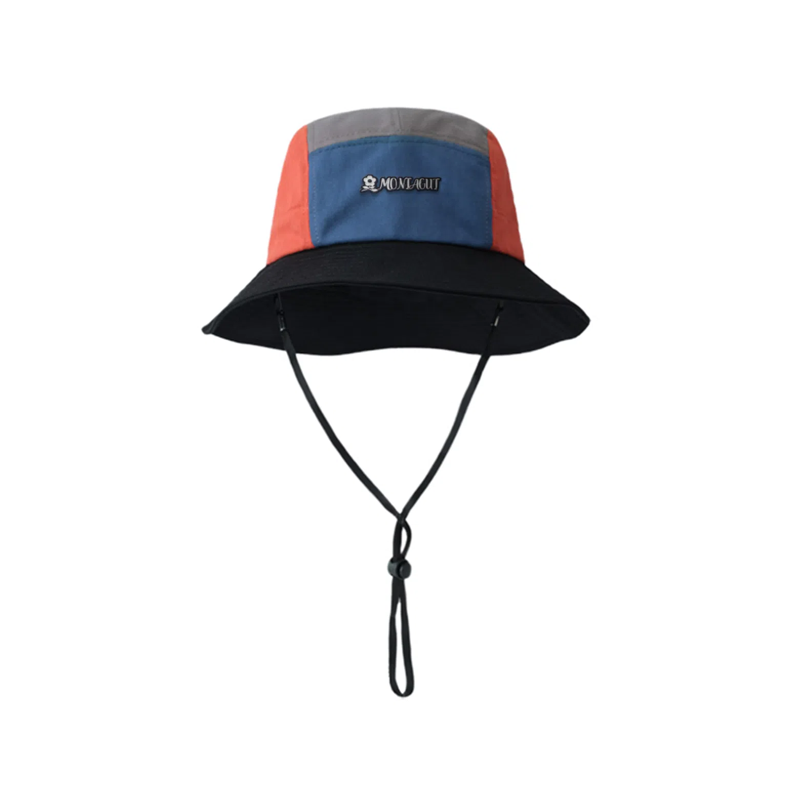 梦特娇 时尚撞色拼接户外登山徒步休闲百搭盆帽 棉 渔夫帽  男女同款情侣款