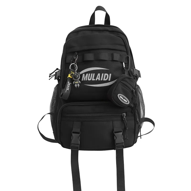 醇龙 潮牌电脑初中高中学生旅行 尼龙 双肩包 常规 男女同款情侣款 多色