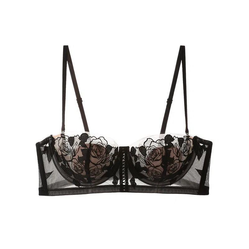 内在密码 法式内衣女薄款大胸显小胸收副乳防下垂聚拢兔耳朵半杯文胸 女款