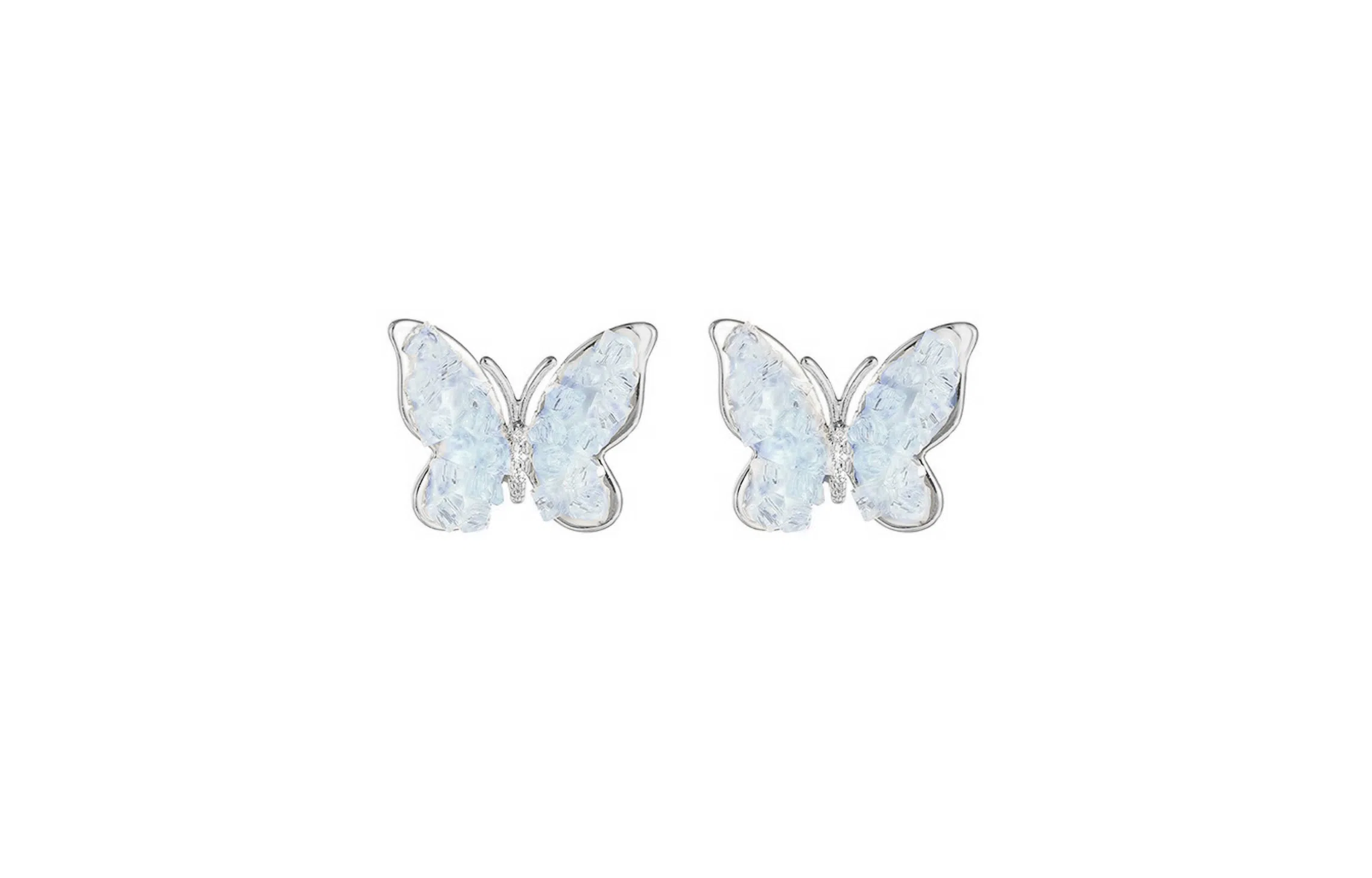 MIDNIGHT MOMENT Butterfly Clip-On Earrings Pink Gradient
