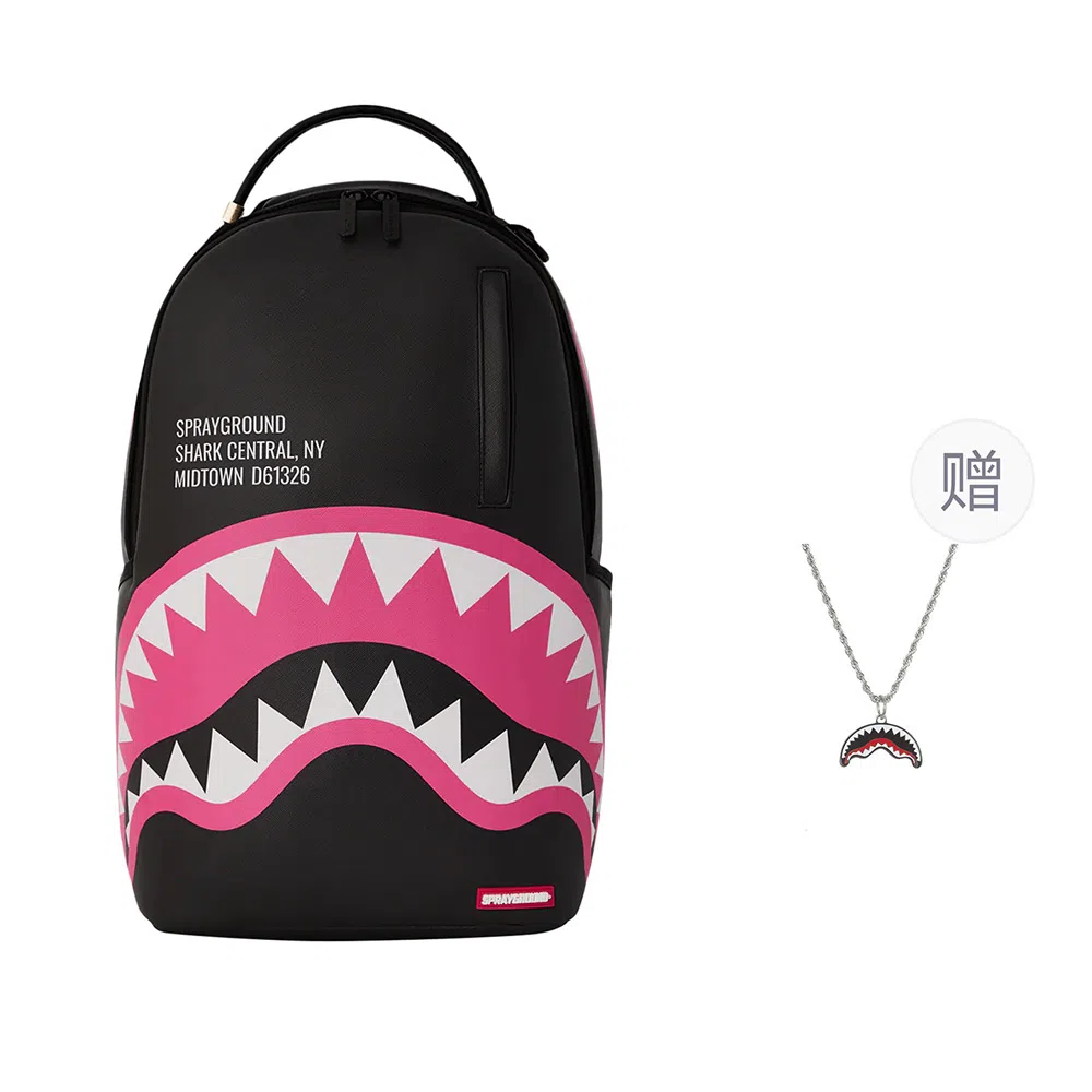 Sprayground Shark Mouth PVC Backpack Black