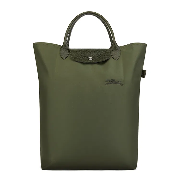 Longchamp Le Pliage Tote Forest Green