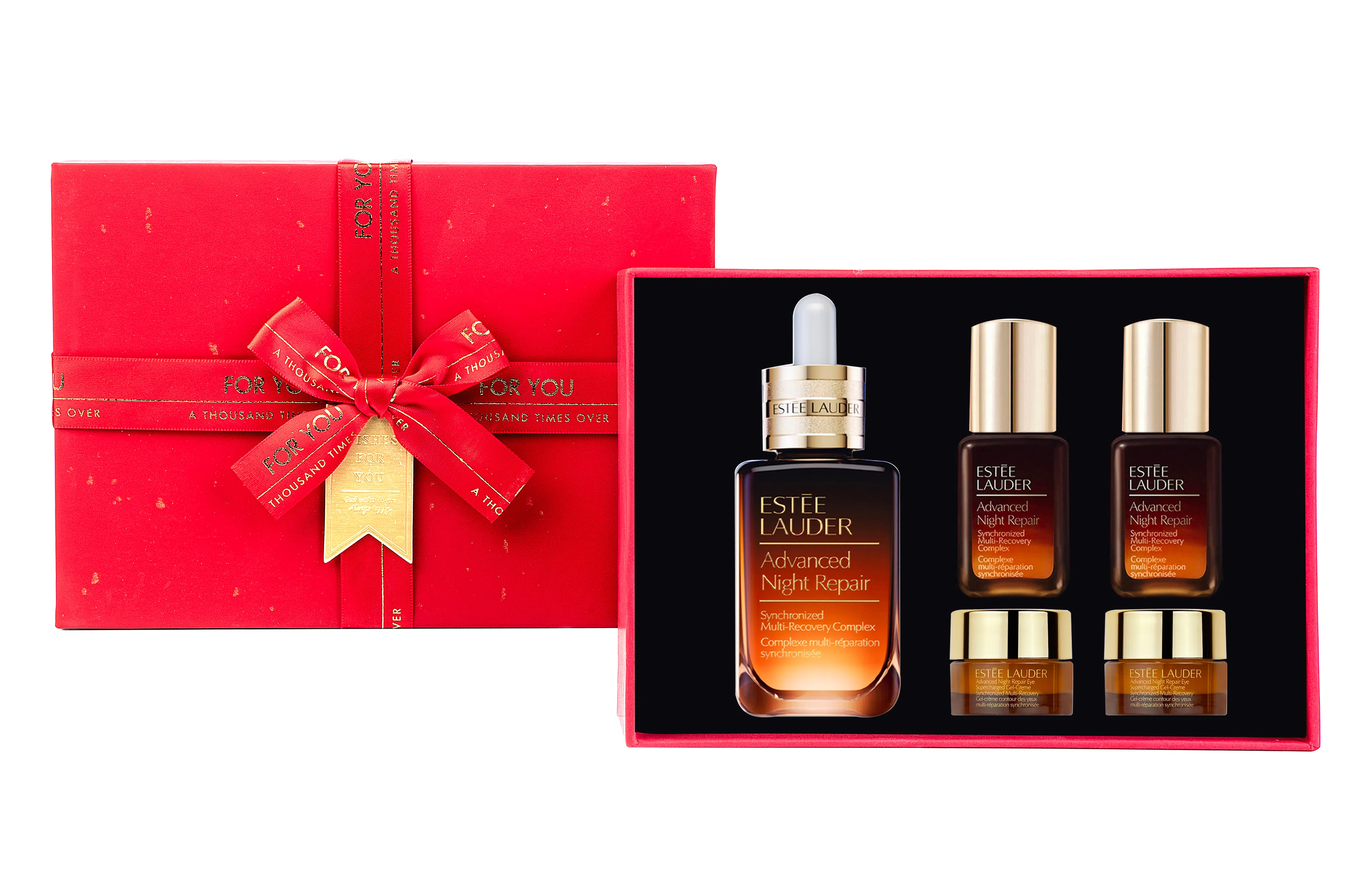 雅诗兰黛 奢宠六件礼 小棕瓶 熬夜眼霜 面部精华液 尊享挚爱礼盒 淡纹紧致保湿修护