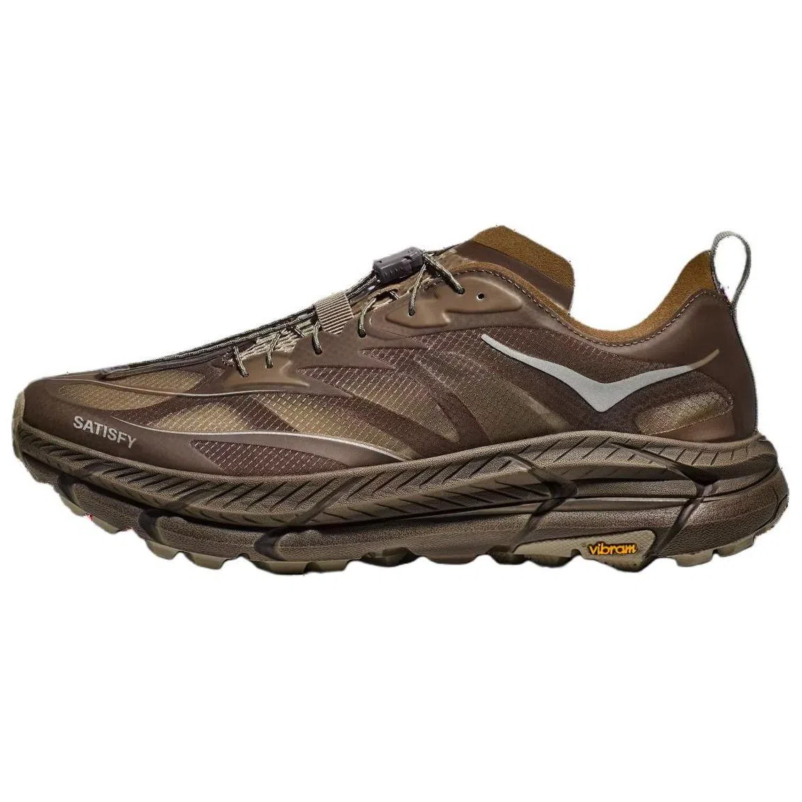Satisfy x HOKA ONE ONE Mafate Speed 4 Brown