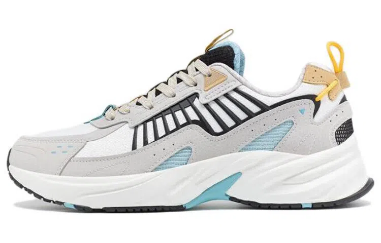 特步 柔软舒适 防滑耐磨透气 低帮 跑步鞋 男款 灰黑蓝