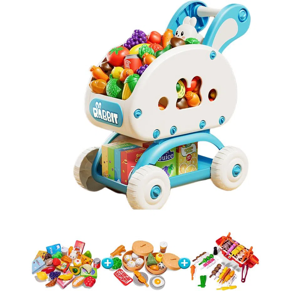 贝杰斯 儿童购物车裸车 宝宝手推车创意过家家厨房超市小推车 玩具