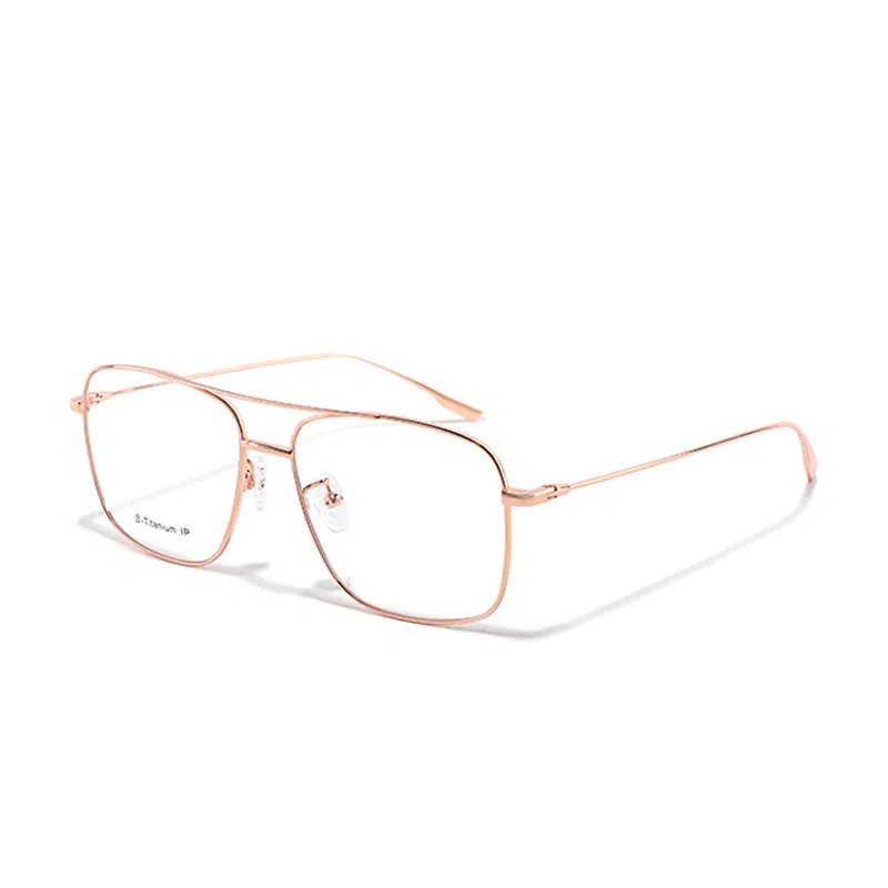 【联系客服可选配镜套餐】 佐川 高端纯钛银丝近视眼镜 时尚复古双梁眼镜 超轻轻奢 可配防蓝光变色 飞行员式 光学镜架 男女同款情侣款