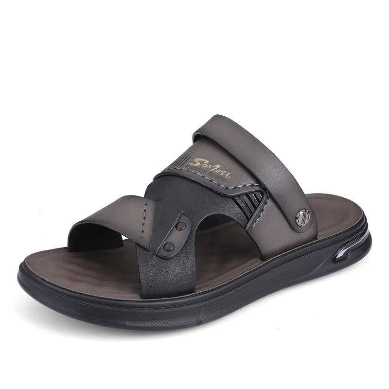 潮泽 超纤皮 舒适外穿 沙滩凉鞋 男女同款