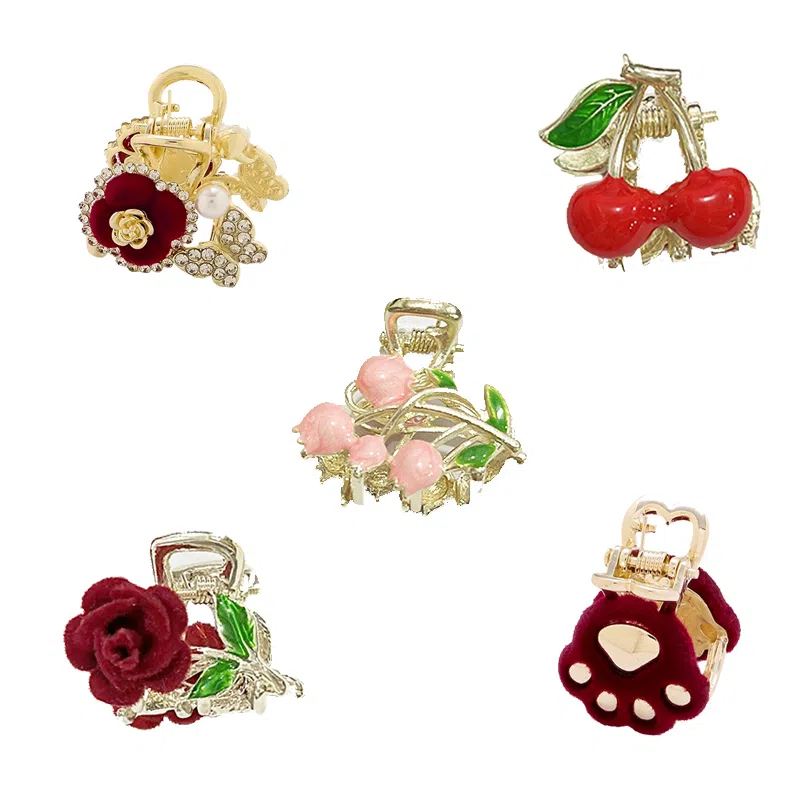 妖娆猫 一贝子 头饰女高端发卡 秋冬款时尚套装 创意实用走心一周星期发饰套装礼盒高级感鲨鱼夹 发夹 女款