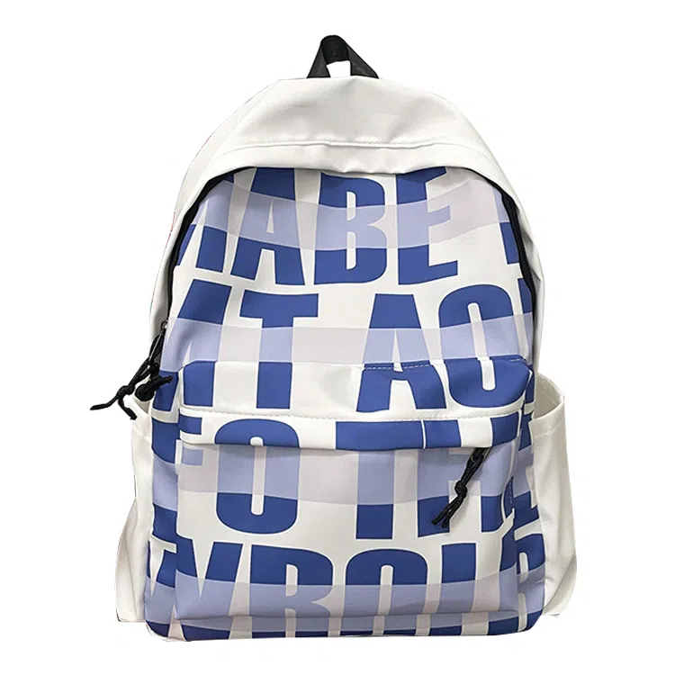 艾妮兔 高颜值小众初高中大学生通勤休闲 尼龙 双肩包 女款 粉色/蓝色/绿色/黑色