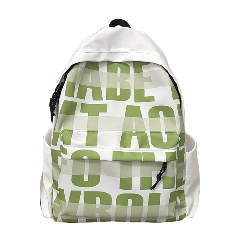 艾妮兔 高颜值小众初高中大学生通勤休闲 尼龙 双肩包 女款 粉色/蓝色/绿色/黑色