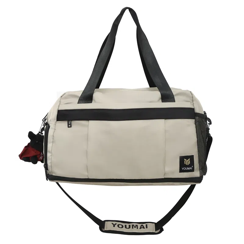 醇龙 中性风休闲简约短途旅游时尚百搭 尼龙 旅行包 常规 男女同款情侣款 黑/红/黄/卡其/青绿/军绿/粉