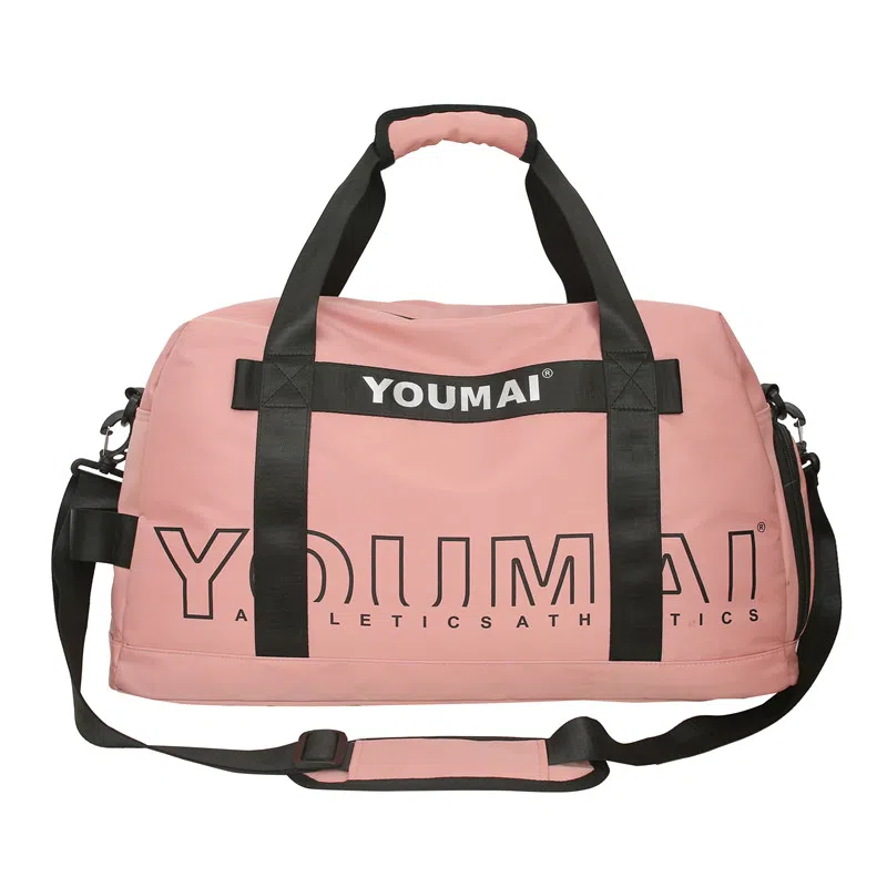 醇龙 大容量 干湿分离 短途便携 尼龙 单肩旅行包 常规 男女同款情侣款 黑/粉/黄/卡其/绿/红