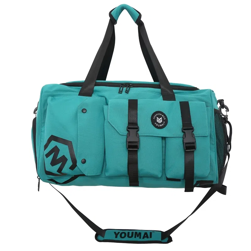 醇龙 休闲简约多功能干湿分离旅游时尚百搭 牛津复合布 旅行包 常规 男女同款情侣款 黑/卡其/红/粉/紫/黄/青绿/牛仔蓝/军绿